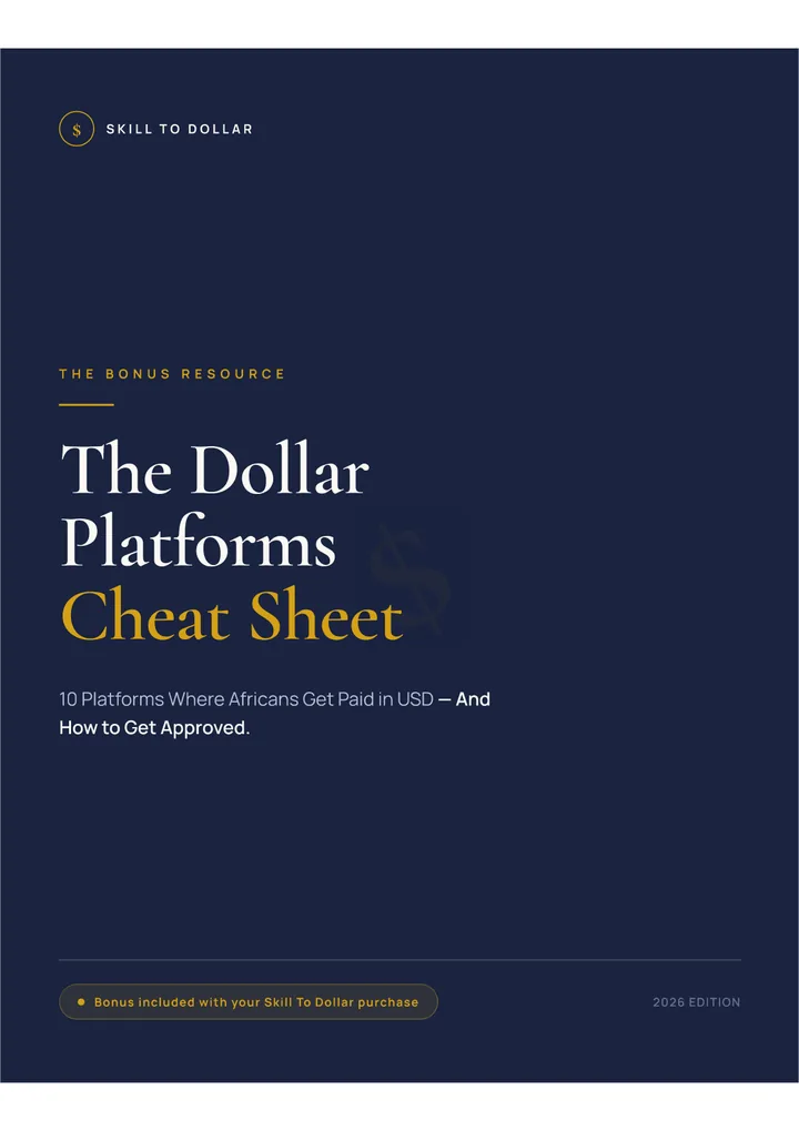 Cover of the Dollar Platforms Cheat Sheet